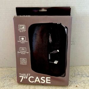 New 7” tablet cover water resistant zippered pocket